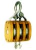 HX-16-3 REGULAR WOOD BLOCK · TRIPLE WITH SHACKLE 