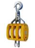 HX-18-3 REGULAR WOOD BLOCK ·TRIPLE WITH SWIVEL HOOK 